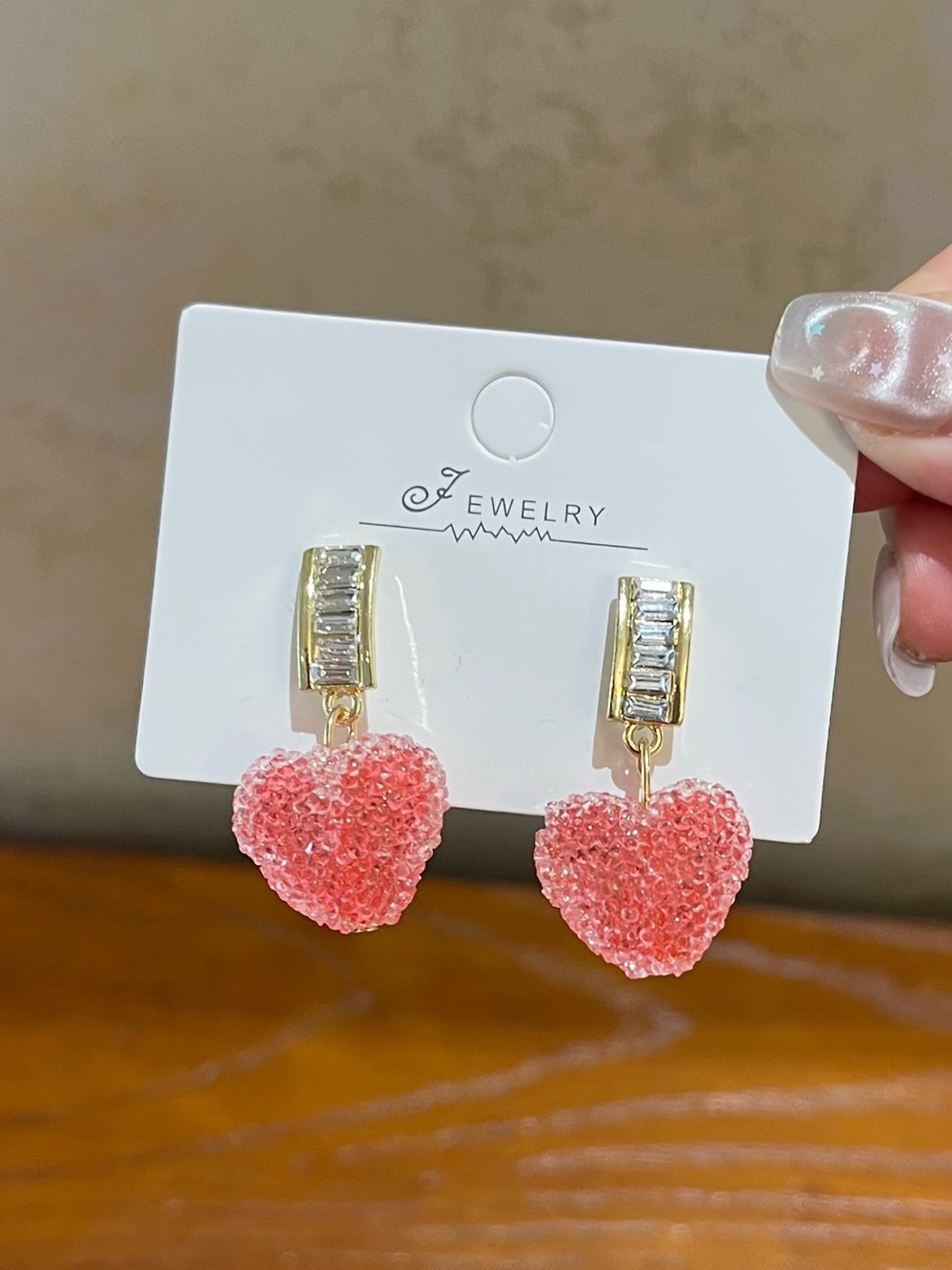 💖5 for $25😻 Faux Candy Pink Heart Drop Earrings - Brand